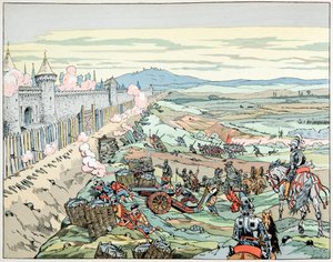 Henri IV assaille le faubourg de Paris en 1590