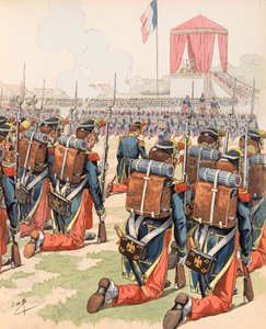 Jacques Marie Gaston Onfroy de Bréville dit JOB (1858-1931) - Messe donnée au camp de Chalon sous Napoléon III (également camp de Mourmelon), Collection privée - pseudonym for Onfray de Breville Jacques Job