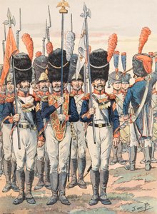 Jacques Marie Gaston Onfroy de Bréville dit JOB (1858-1931) - Tenue des troupes françaises à toutes les époques : Porte-Aigles (1812), Collection privée
