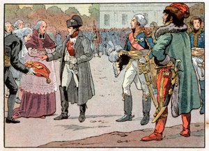 Les défenseurs de Vienne remettent à Napoléon Ier les clés de la ville en présence de Joachim Murat, le 14 novembre 1805
