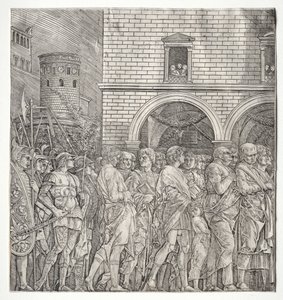 Les Triomphes de César : Les Sénateurs - school of Andrea Mantegna