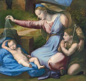 Madonna del diadema blu