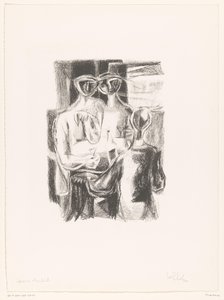 Couple à table - unknown (signed by artist)