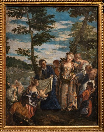 La découverte de Moïse - (1528 88) Veronese