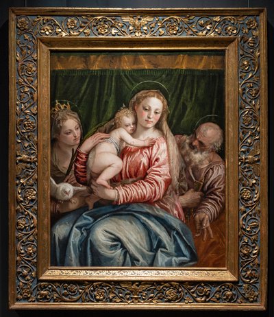 Madone et enfant Jésus entre Sainte Catherine d