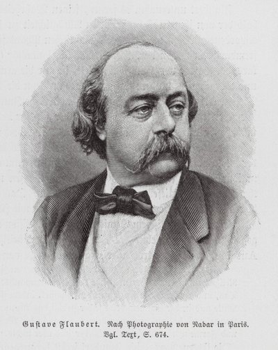 Gustave Flaubert, romancier français (gravure) - (1820-1910) (after) Nadar