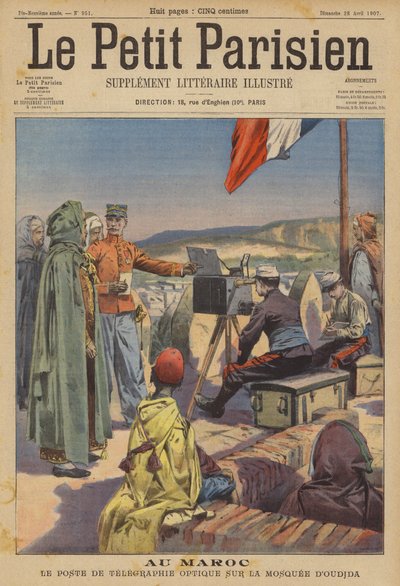 Télégraphe optique installé sur la mosquée d