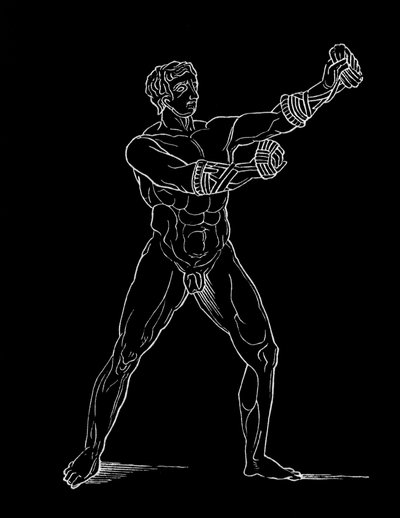 Boxeur, illustration pour 