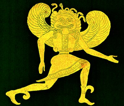 Gorgone étrusque, du musée Campana, illustration de l