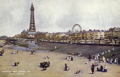 Blackpool depuis Central Pier - (after) English photographer