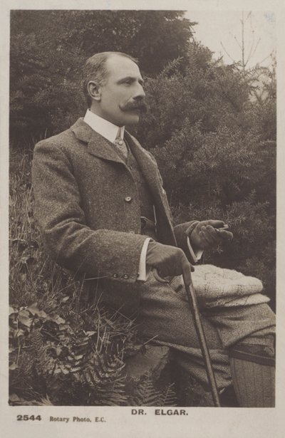 Sir Edward Elgar, compositeur anglais - (after) English photographer