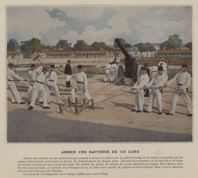 Armer une Batterie de 155 Long - (after) French Photographer