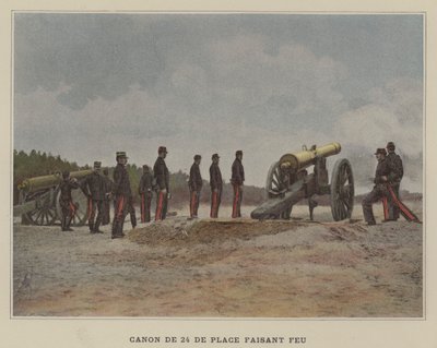 Canon de 24 de Place Faisant Feu - (after) French Photographer