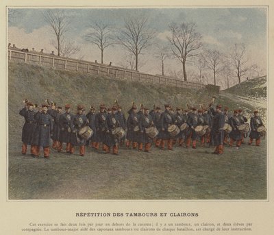 Répétition des tambours et clairons - (after) French Photographer
