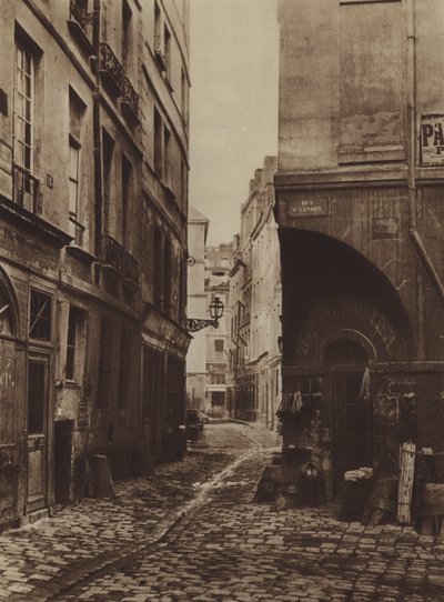 Rue des Marmousets en 1864, prise de la rue Saint-Landry, était à l