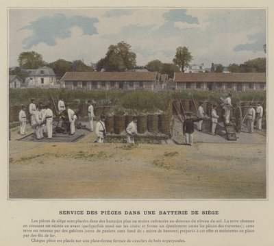 Service des Pièces dans une Batterie de Siège - (after) French Photographer