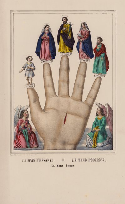 La Main Puissante, La Mano Poderosa, La Mane Potenta - (after) French School