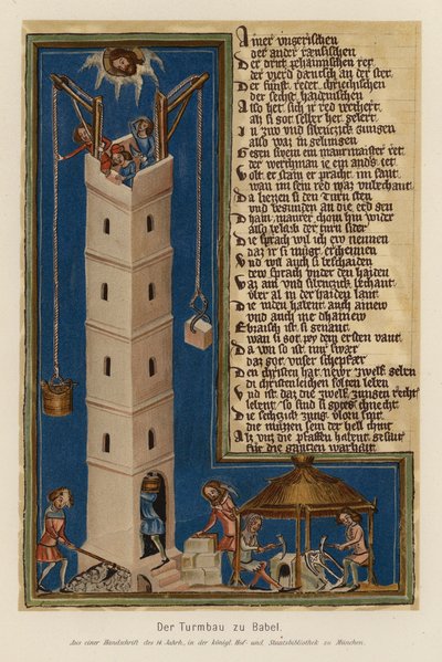 Construction de la Tour de Babel - (after) German School