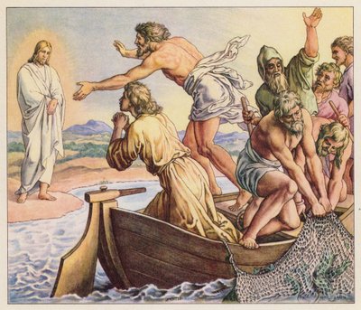 Jésus apparaissant à ses disciples - (after) German School