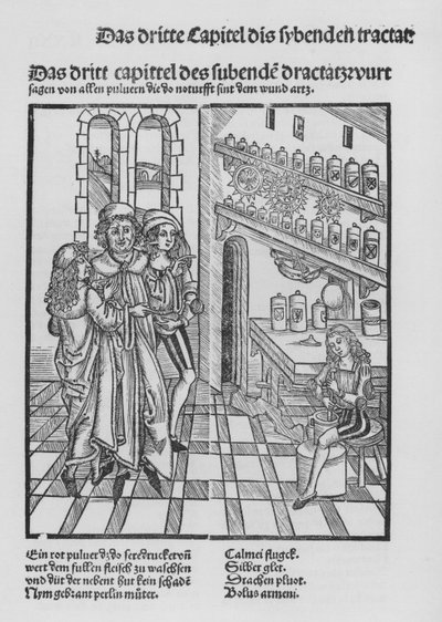 Le Livre de Cirurgia par Hieronymus Brunschwig (lithographie) - (after) German School