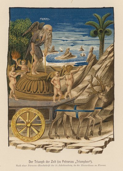 Scène des Triomphes de Pétrarque - (after) Italian School