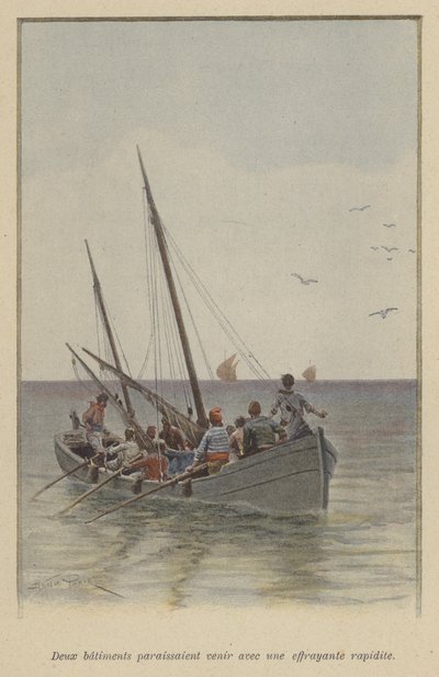 Deux navires approchant à une vitesse effrayante - (after) Paris