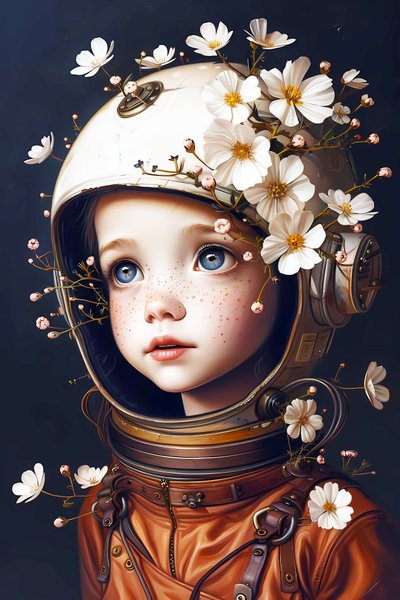 Enfant astronaute sur la planète des Fleurs - F. Abderrahim