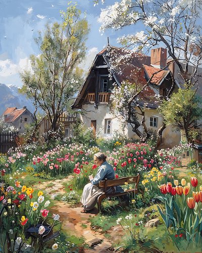 Vieille maison italienne traditionnelle au milieu de la nature - F. Abderrahim