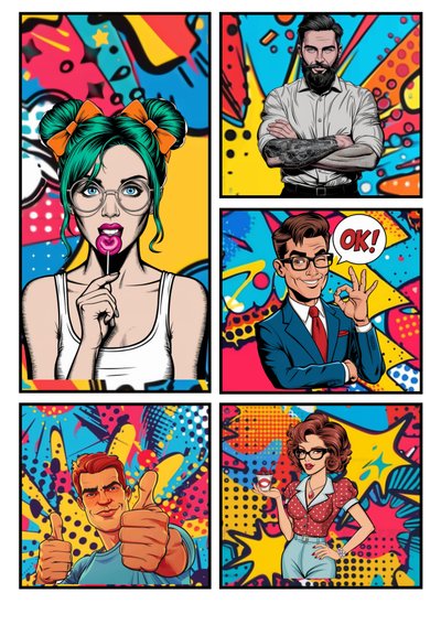 Bande dessinée Popart "OK" - Mario Witt