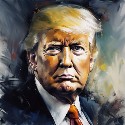 Donald trump painting, large poster art prints, wall Home Decor - F. Abderrahim