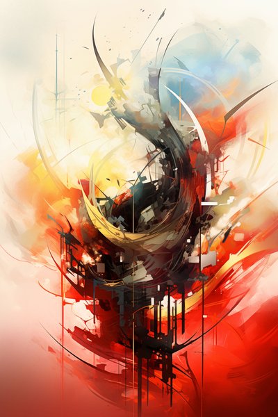 Peinture abstraite d