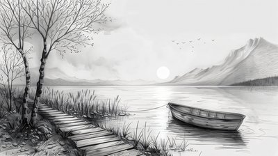 Bateau au milieu d