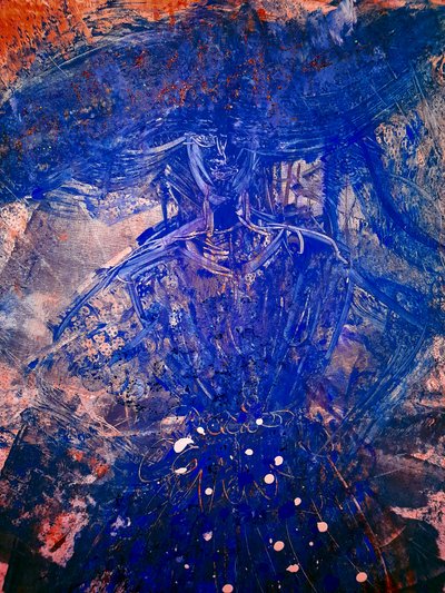 DAME EN BLAU - Margareta Uliarte