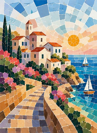 Rêves de mosaïques méditerranéennes - Nomi Morina