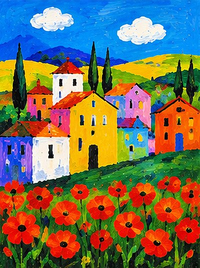 Des fleurs de pavot au pays des couleurs - Nomi Morina