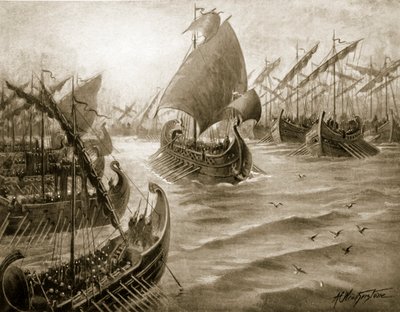 Cimon prend le commandement de la flotte grecque, illustration de 