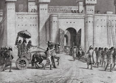 La capture de Damas par Teglath-Phalasar IV, 732 av. J.-C. - A.C. Weatherstone