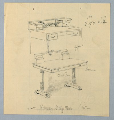 Conception et Croquis pour "Table d