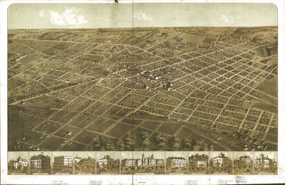 Adrian, Michigan 1866. LOC 73693418 - A.; Chicago Lithographing Co. Ruger