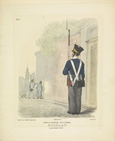 Soldat en tenue de garnison, 1820-1825 - A. Courtois