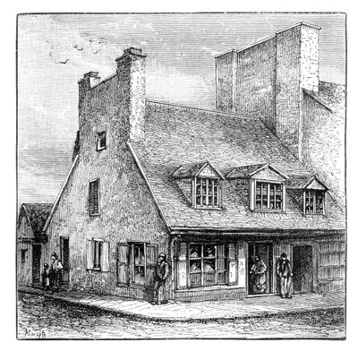 Vieille maison française, Québec, Canada, 1900 - A. Forsyth
