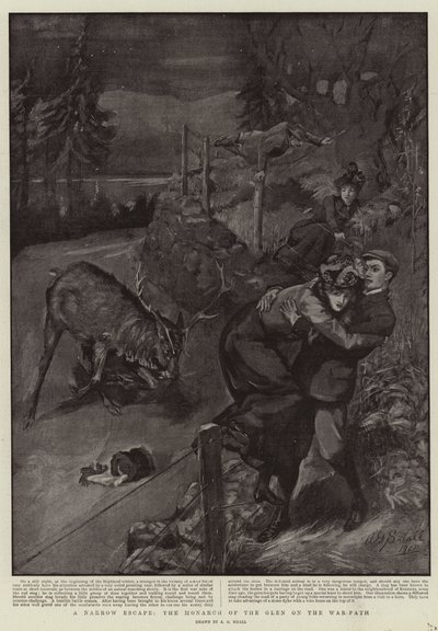 Une évasion étroite, le Monarque des Highlands en route pour la guerre - A. G. Small
