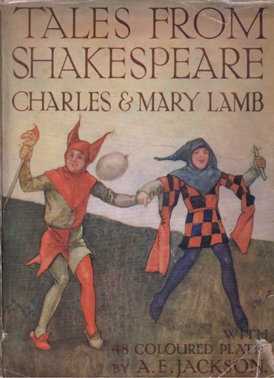 Conception de la page de couverture avant, de Contes de Shakespeare pub. par Ward Lock & Co Ltd, 1930-40s - A. Jackson