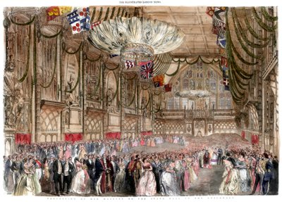 Procession de Sa Majesté au bal d
