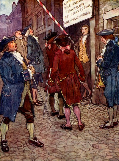 Le magasin de Richards devint bientôt à la mode, années 1750, 1905 - A. S. Forrest