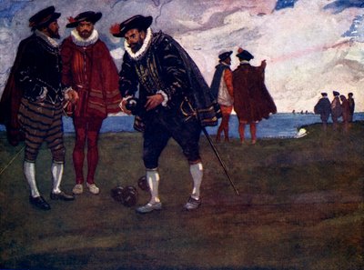 Il y a le temps de finir le jeu et de battre les Espagnols aussi, dit Drake, 1588, 1905 - A. S. Forrest