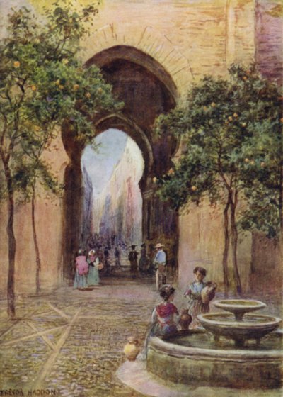 Une porte à Séville, Espagne - A. Trevor Haddon
