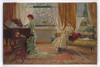 Un intérieur avec deux dames, 1880 - A. Trevor Haddon