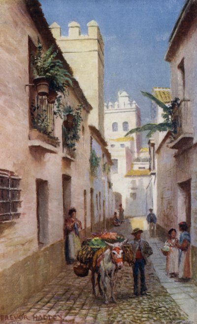 Séville, une rue - A. Trevor Haddon
