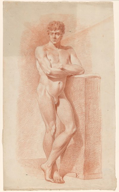Homme nu debout, vu de face - A. Waterloo (attributed to)
